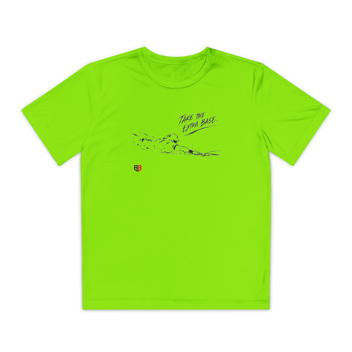 Youth Baseball Tee — "Take the Extra Base" Graphic Shirt
