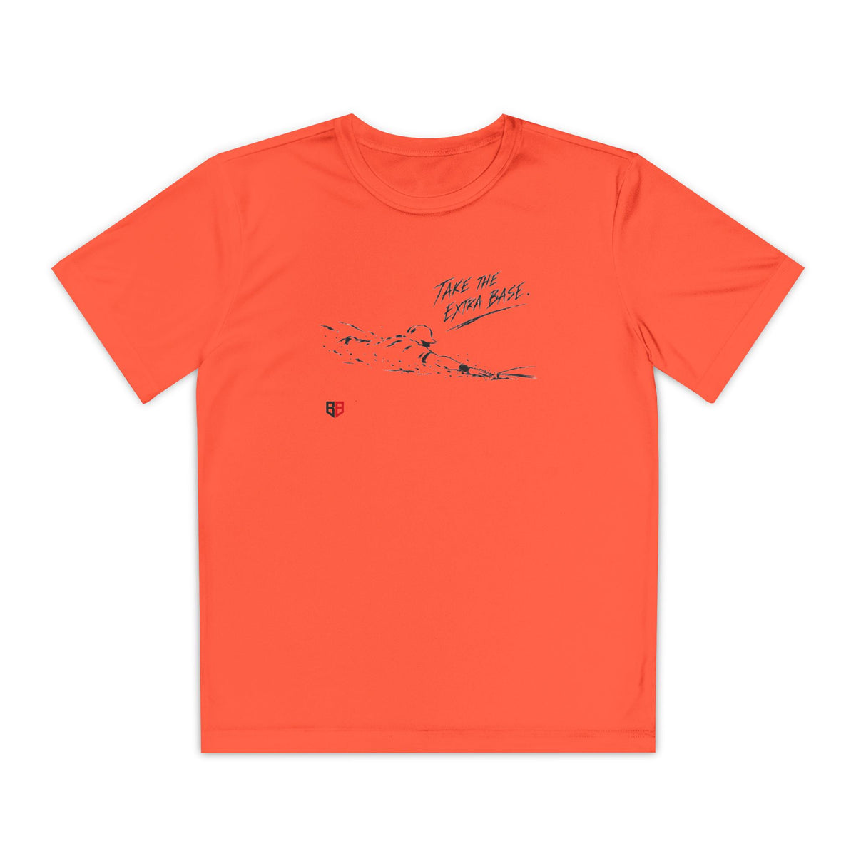 Youth Baseball Tee — "Take the Extra Base" Graphic Shirt