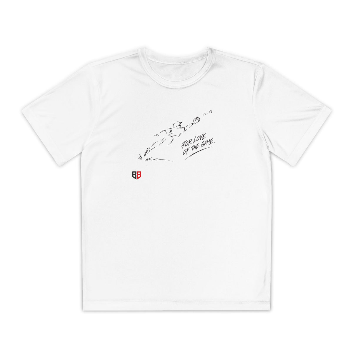 Youth Baseball Tee — "For Love of the Game" Athletic T‑Shirt