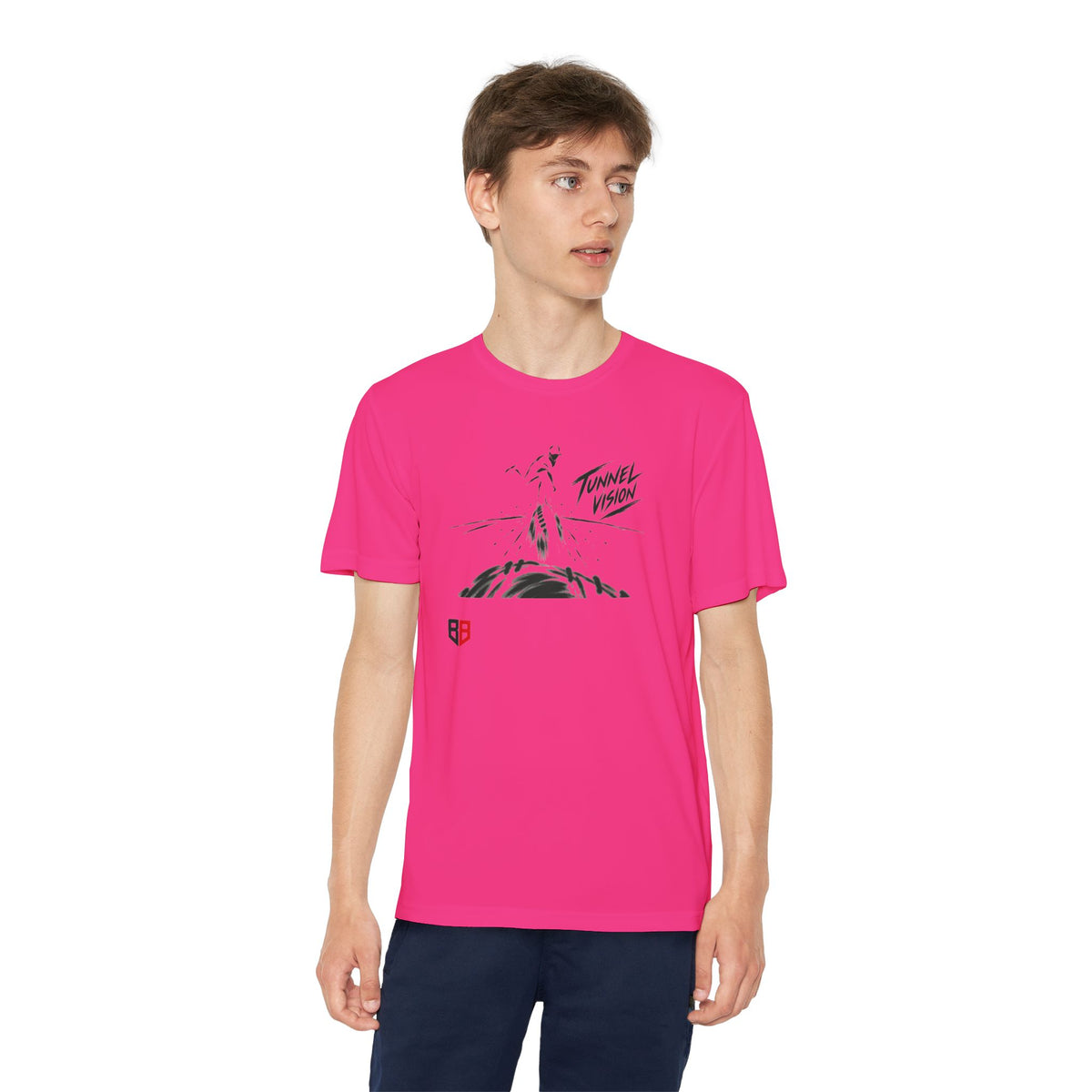 Youth Pitcher Tee — 'Tunnel Vision' Graphic T-Shirt
