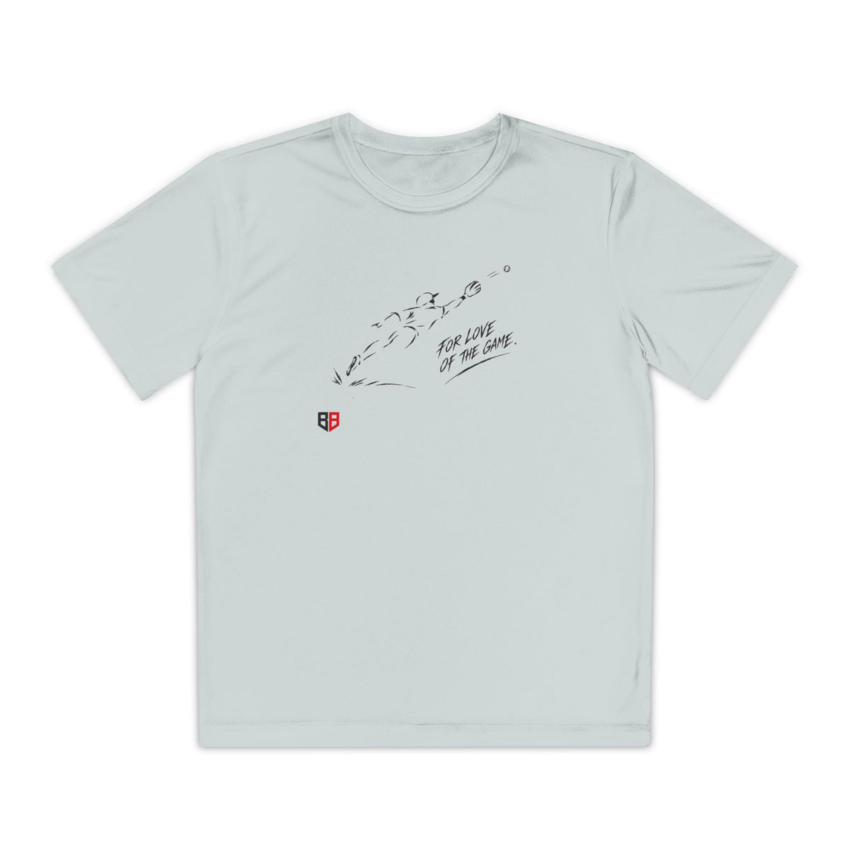 Youth Baseball Tee — "For Love of the Game" Athletic T‑Shirt