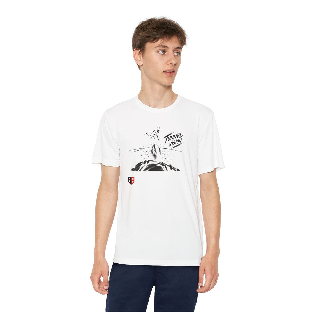 Youth Pitcher Tee — 'Tunnel Vision' Graphic T-Shirt