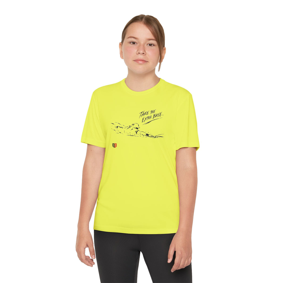Youth Baseball Tee — "Take the Extra Base" Graphic Shirt