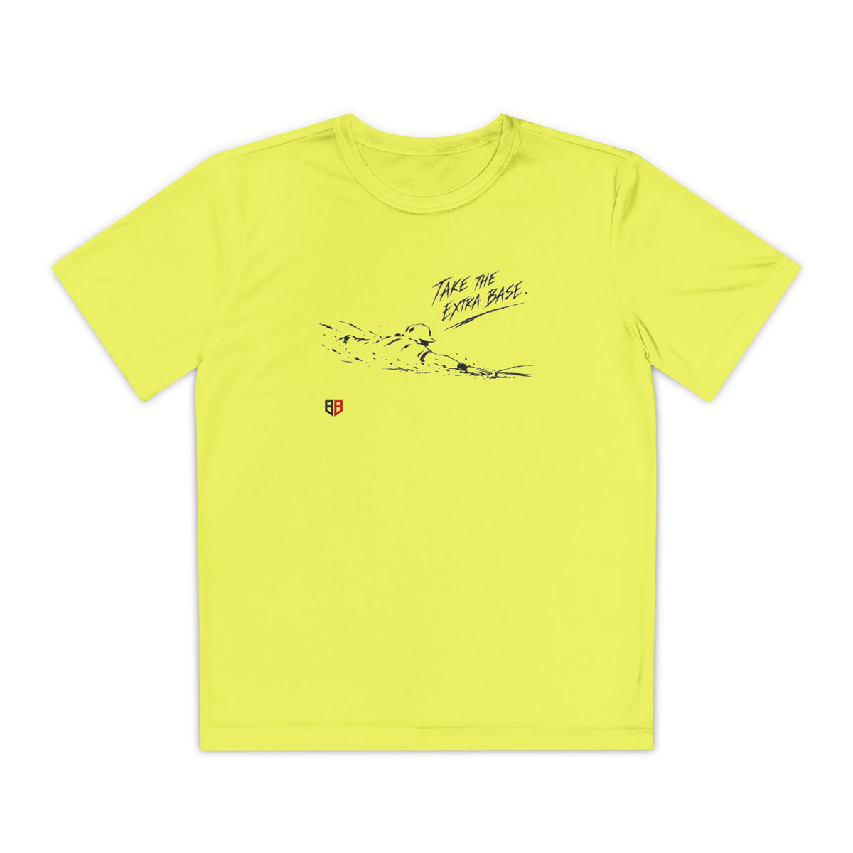 Youth Baseball Tee — "Take the Extra Base" Graphic Shirt