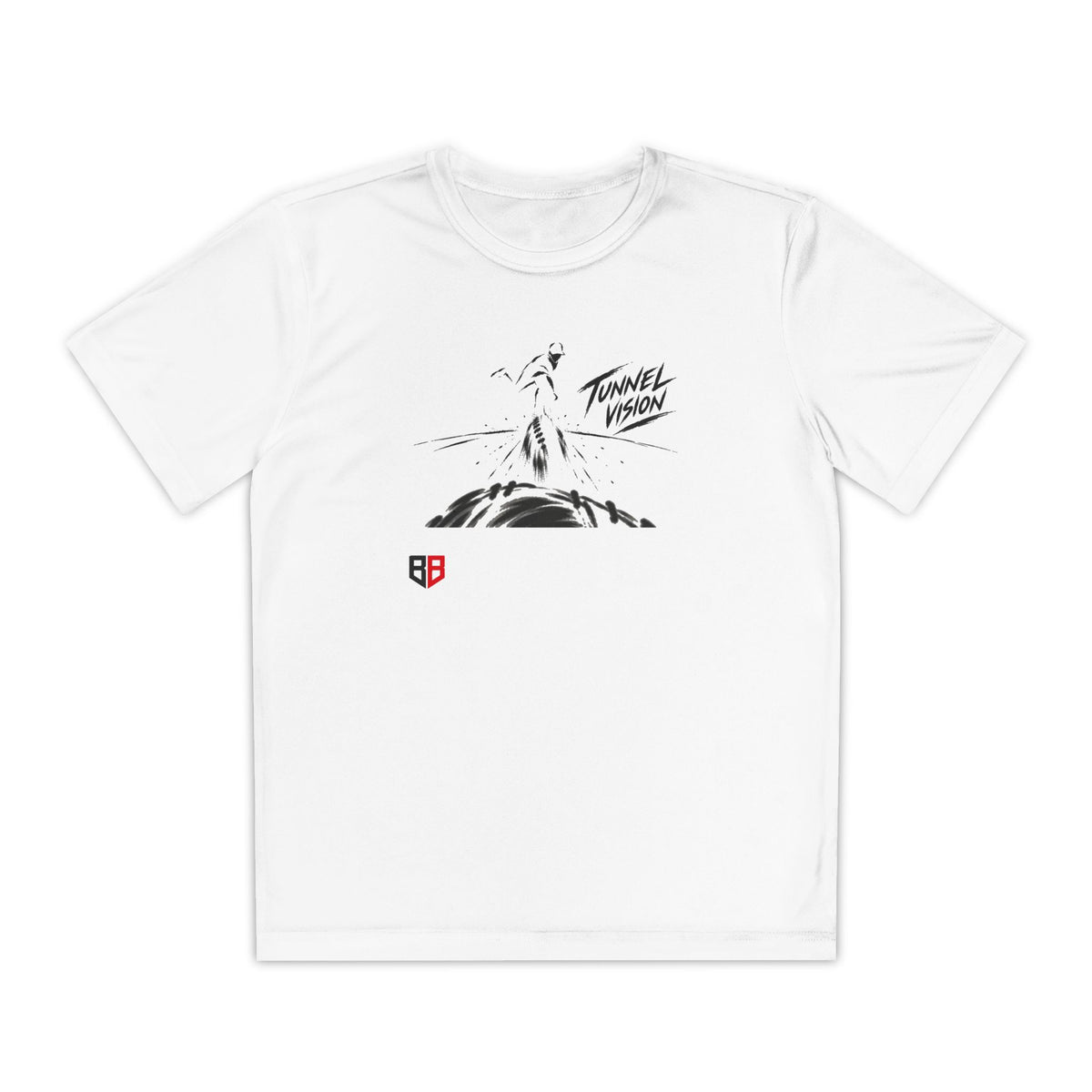 Youth Pitcher Tee — 'Tunnel Vision' Graphic T-Shirt