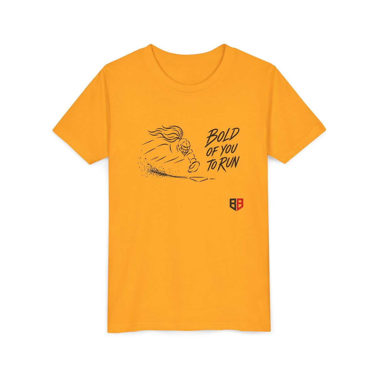 Softball Catcher Tee — "Bold of You to Run" Graphic Shirt