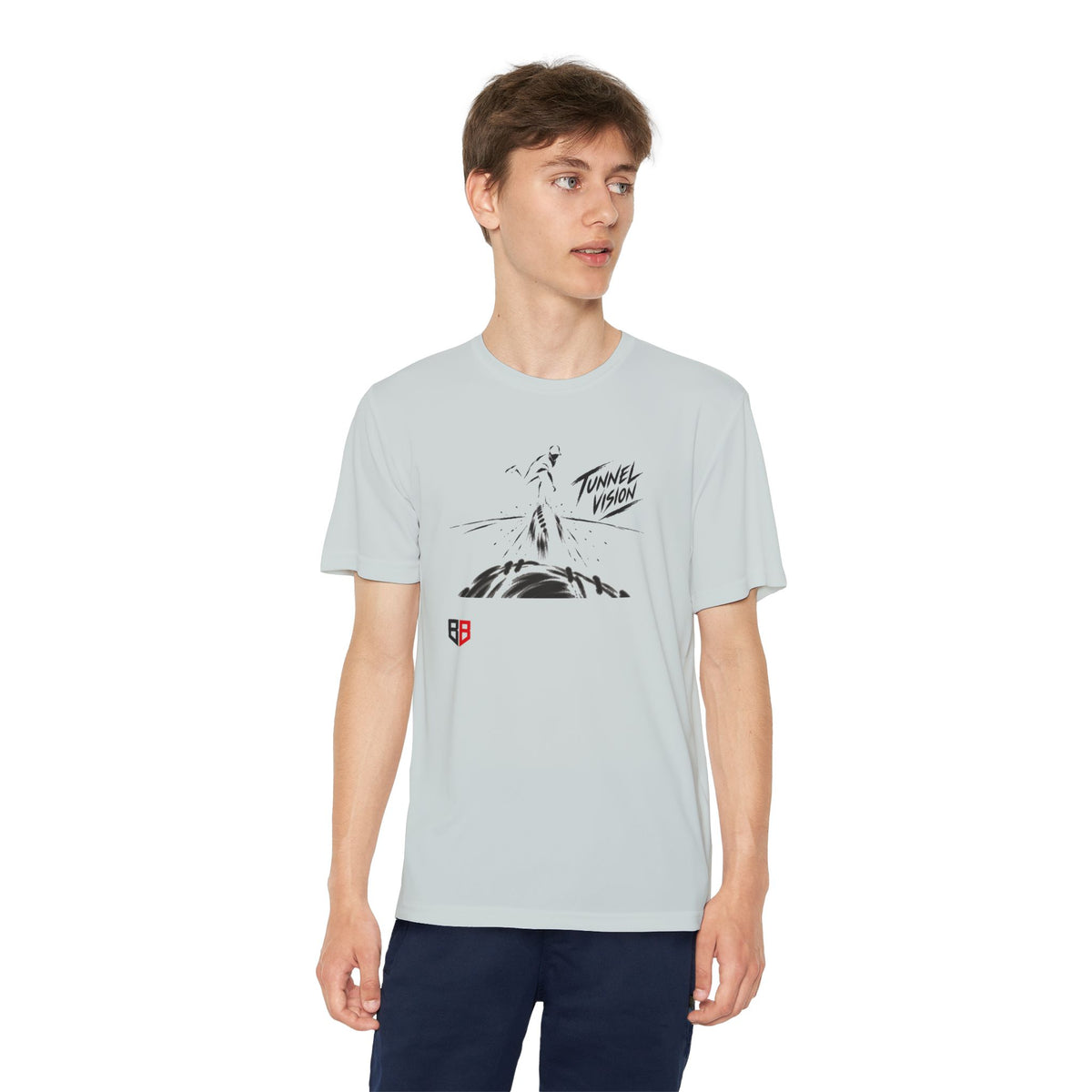 Youth Pitcher Tee — 'Tunnel Vision' Graphic T-Shirt