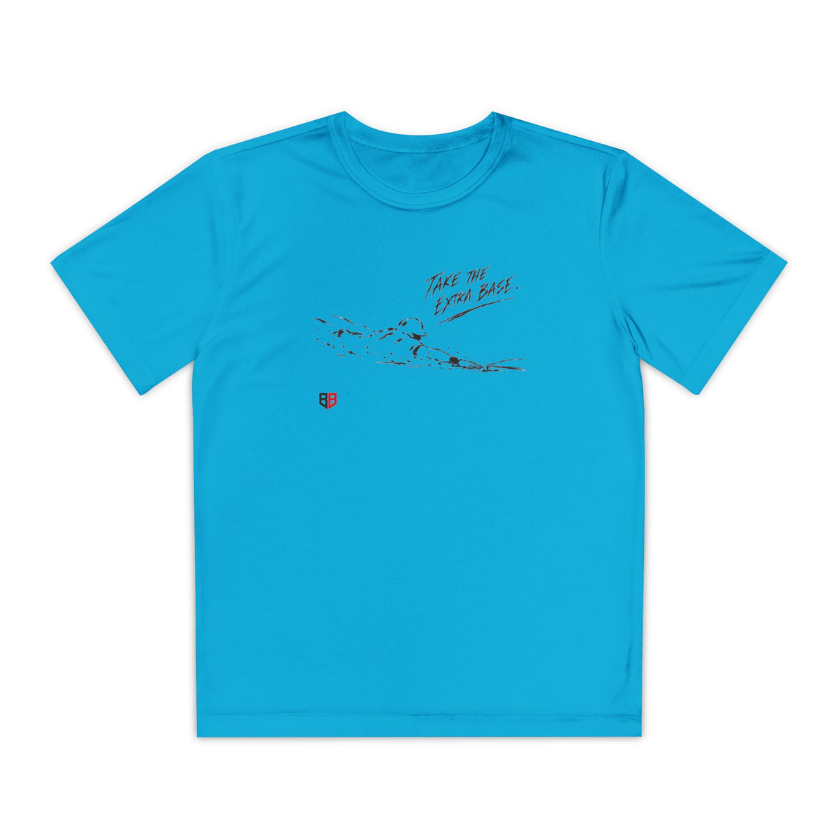 Youth Baseball Tee — "Take the Extra Base" Graphic Shirt