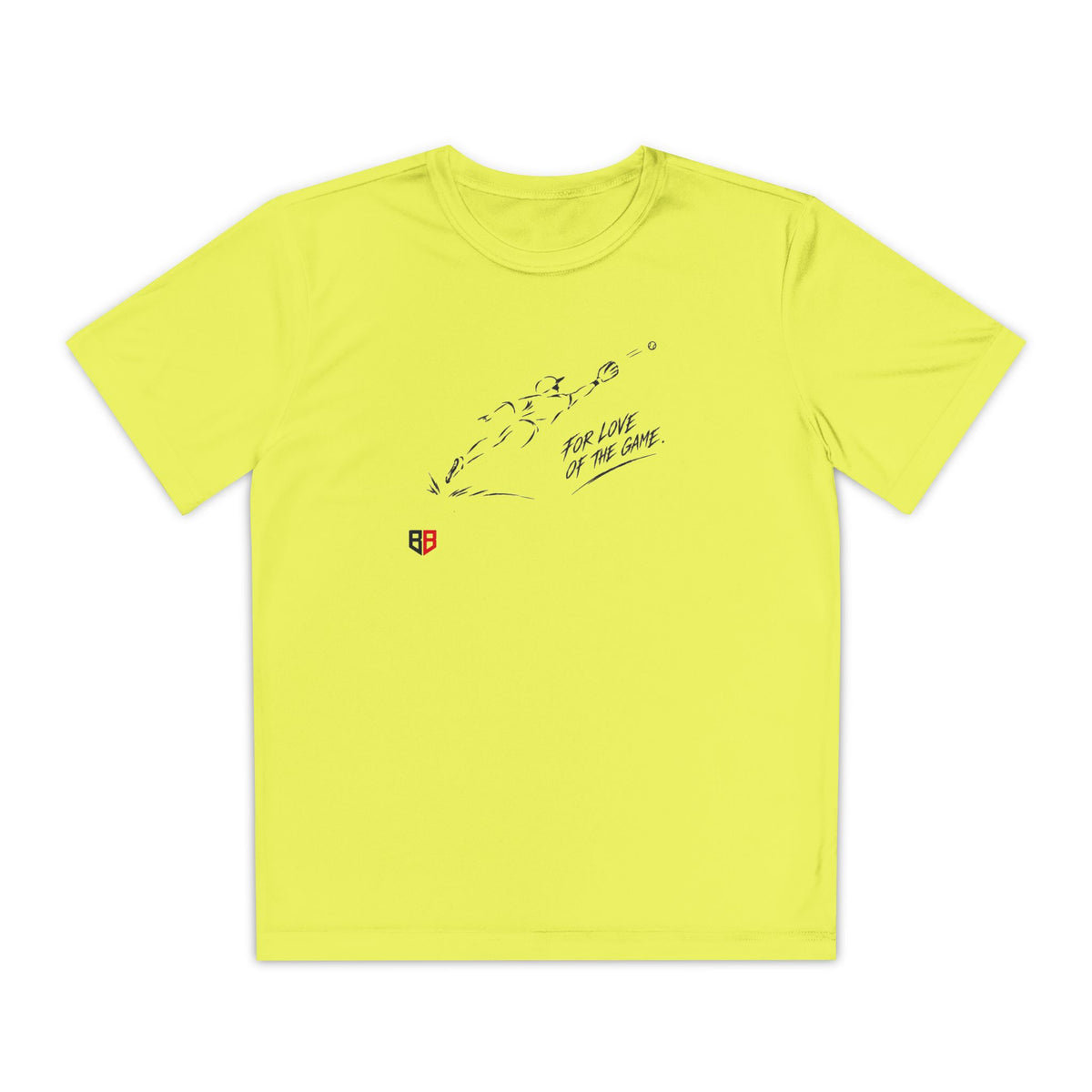Youth Baseball Tee — "For Love of the Game" Athletic T‑Shirt