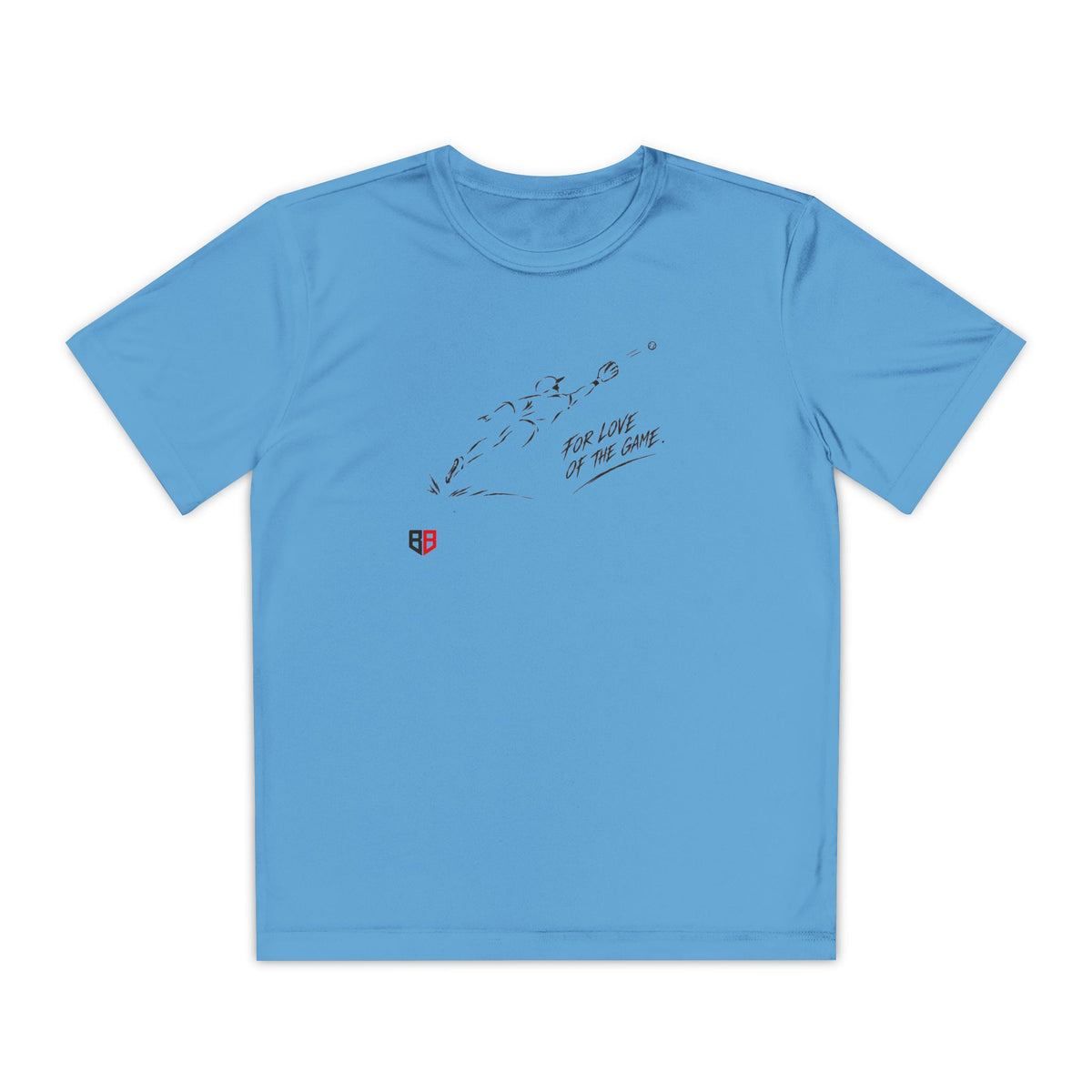 Youth Baseball Tee — "For Love of the Game" Athletic T‑Shirt