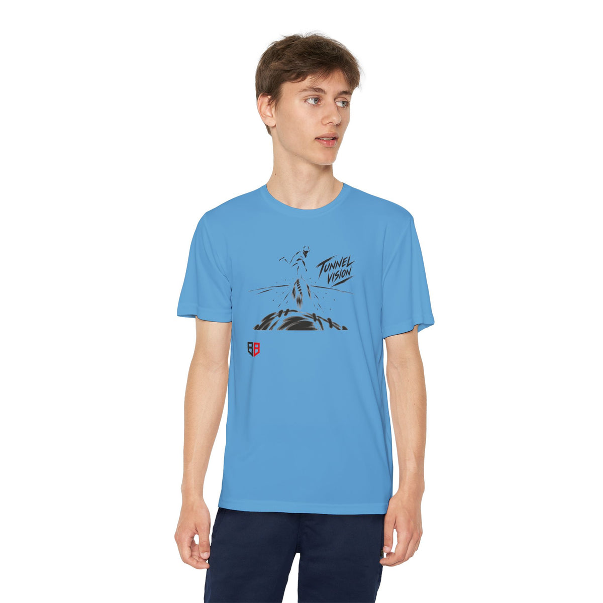 Youth Pitcher Tee — 'Tunnel Vision' Graphic T-Shirt