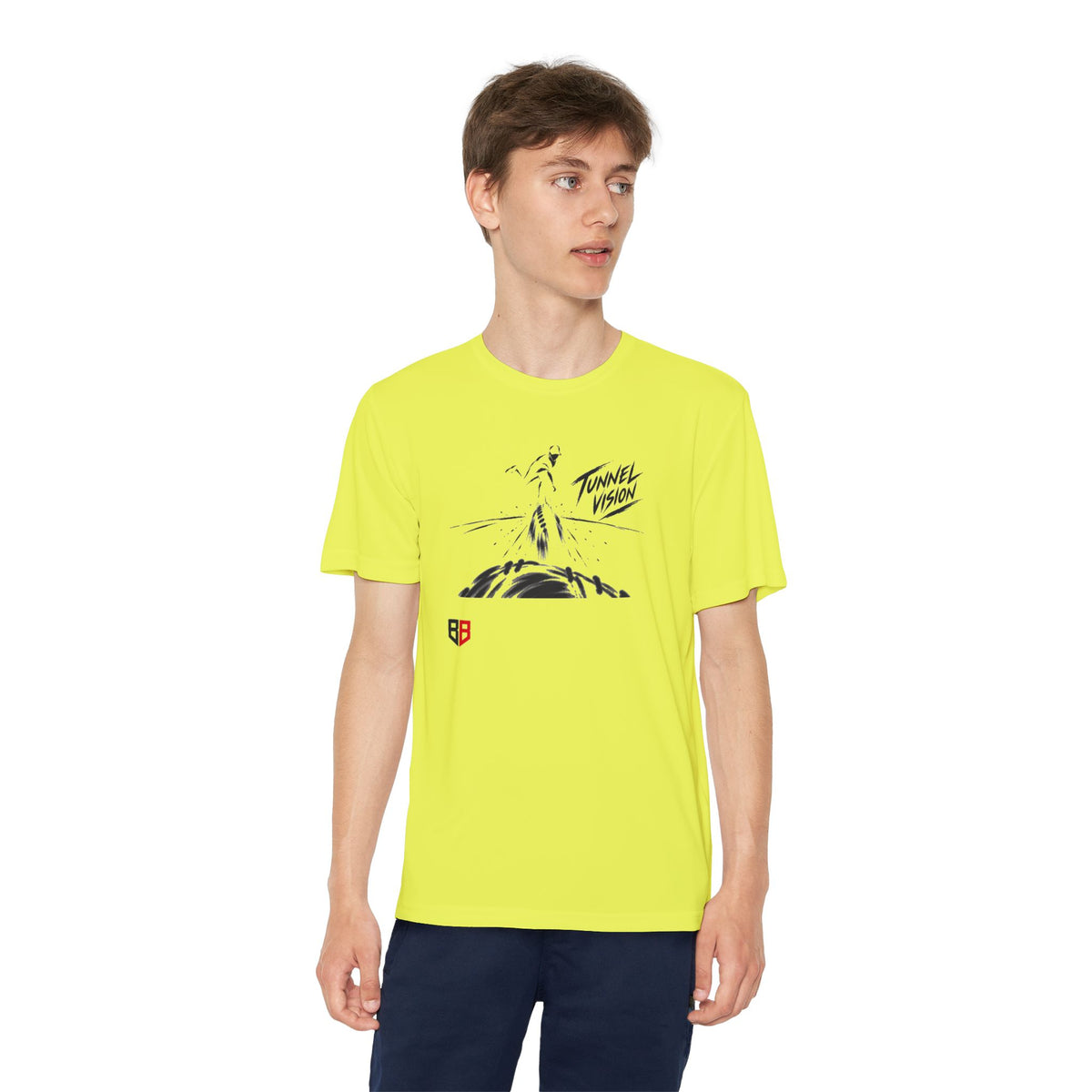 Youth Pitcher Tee — 'Tunnel Vision' Graphic T-Shirt