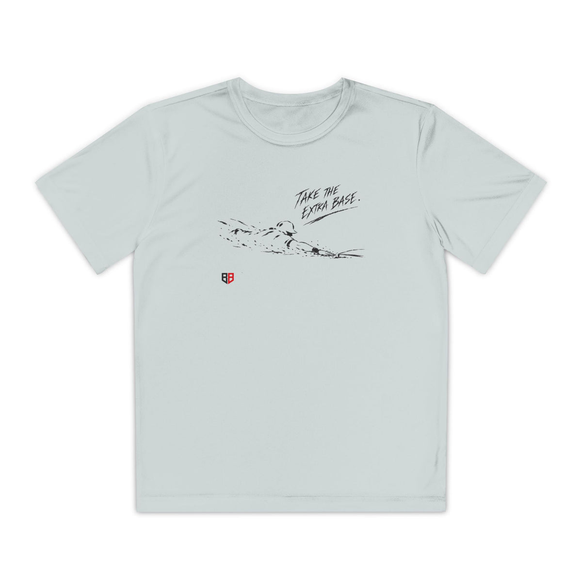 Youth Baseball Tee — "Take the Extra Base" Graphic Shirt