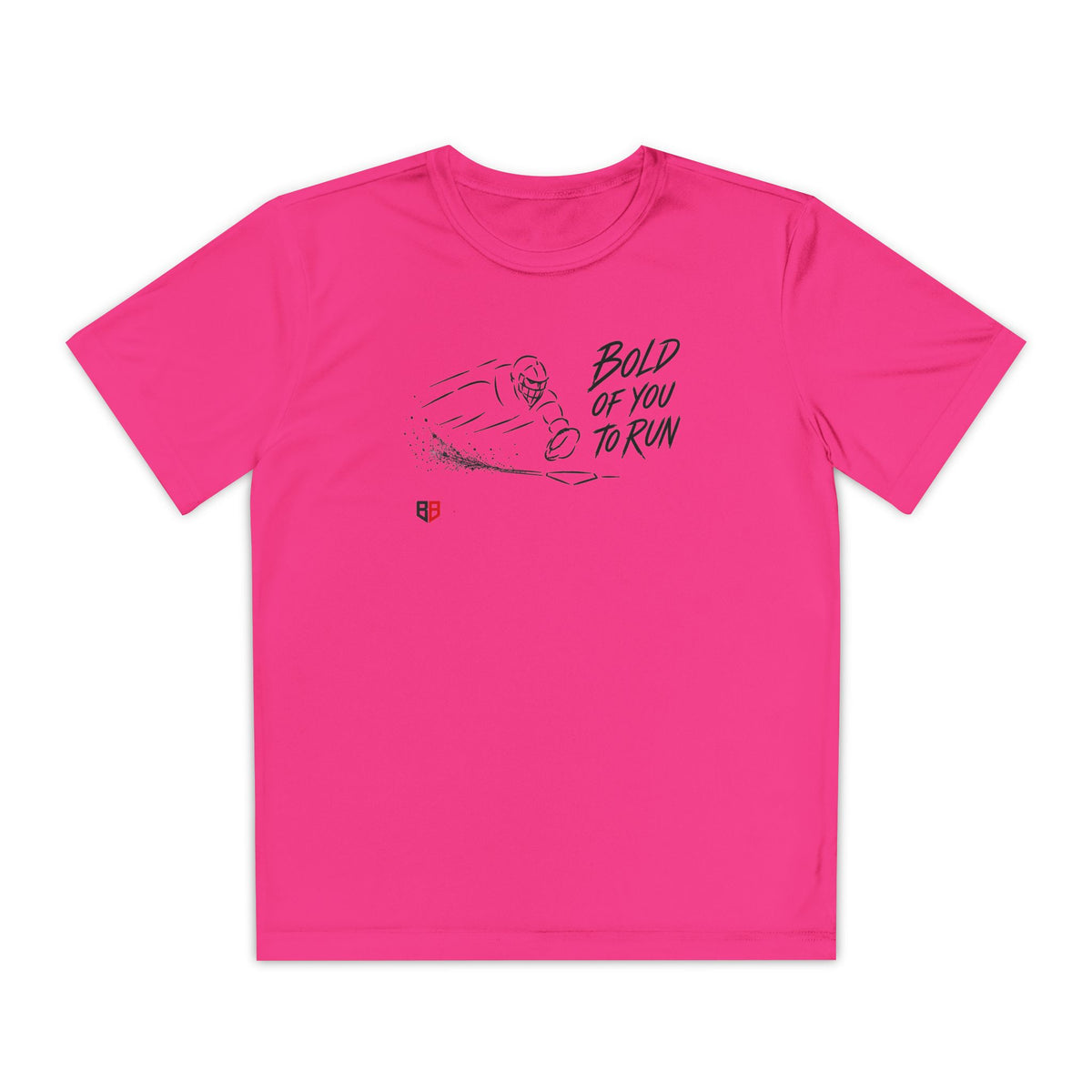 Catcher Tee — "Bold of you to Run" Motivational Shirt for catchers
