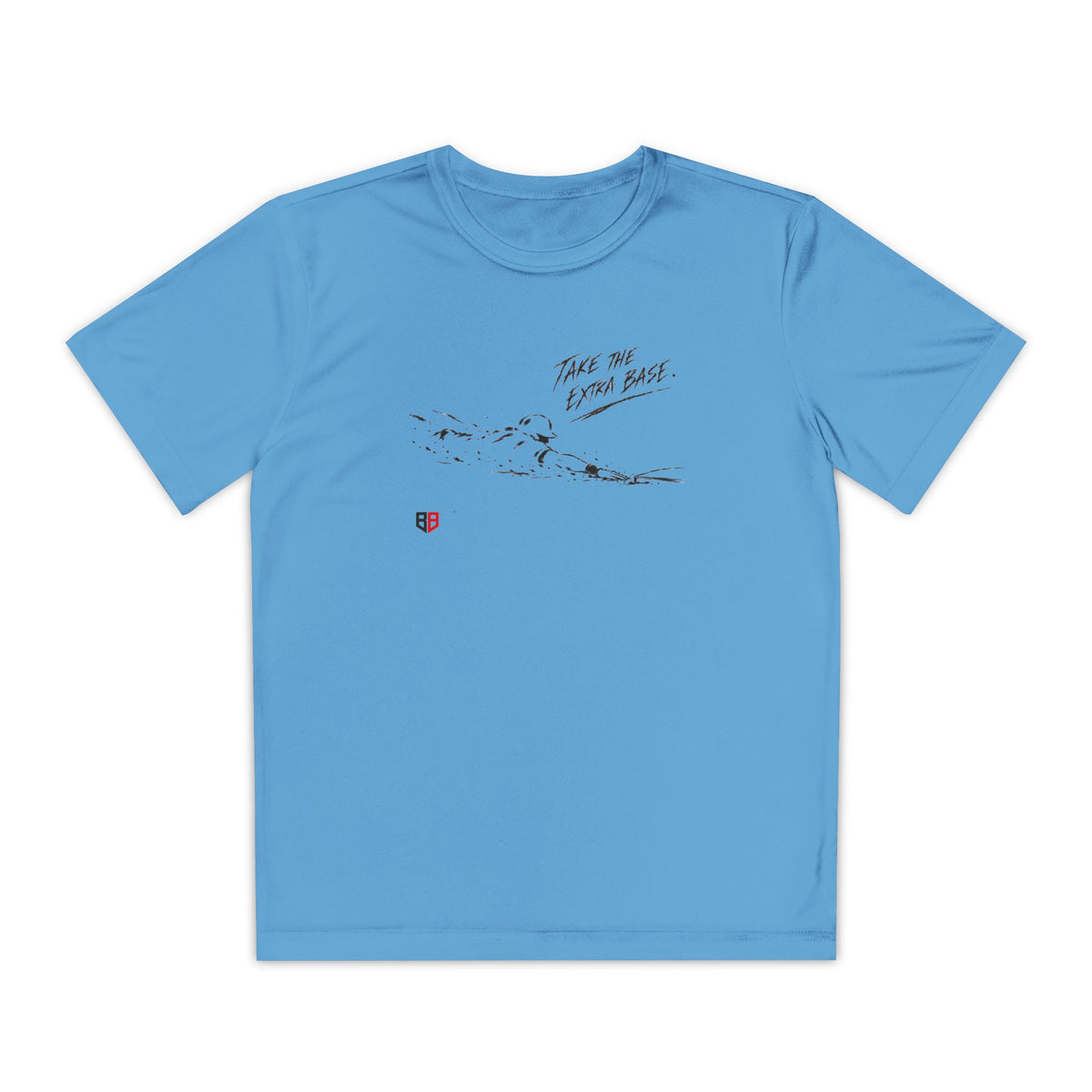 Youth Baseball Tee — "Take the Extra Base" Graphic Shirt