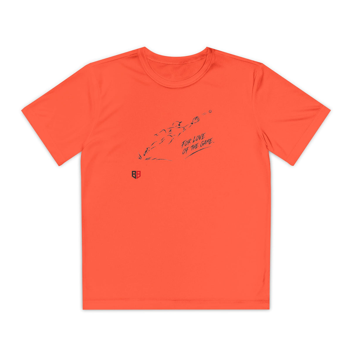 Youth Baseball Tee — "For Love of the Game" Athletic T‑Shirt
