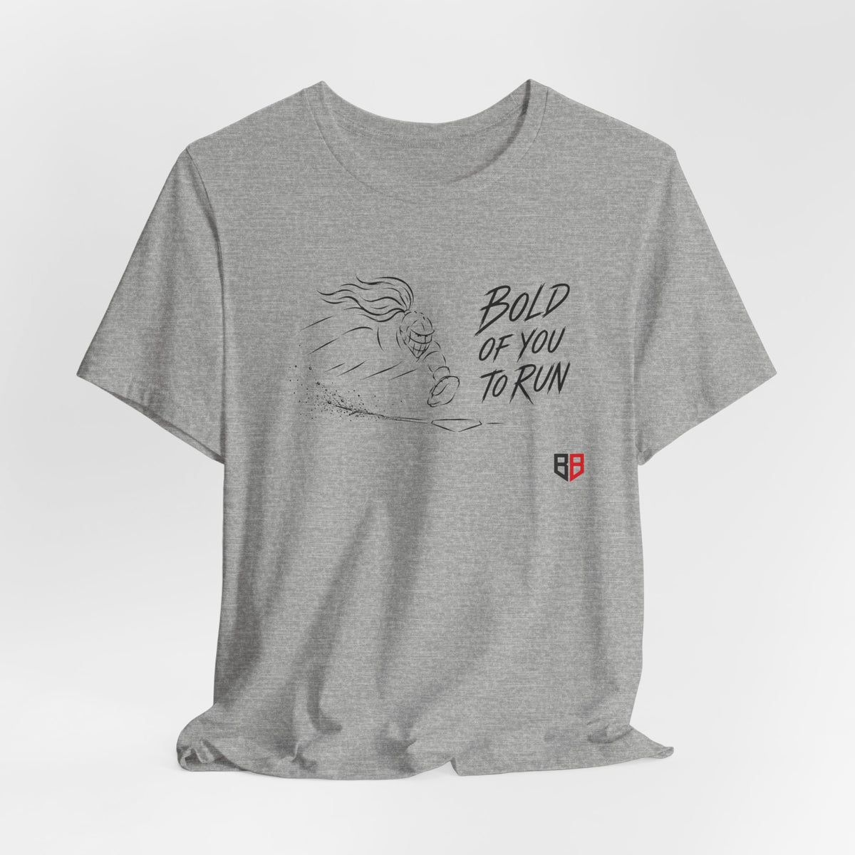Softball Catcher Tee - "Bold Of You To Run"